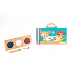 Clown & Harlequin Face Painting Kit - 3 colors