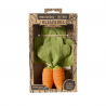 Oli&Carol - Mini Doudou Teether Cathy the Carrot - anneau de dentition - caoutchouc naturel