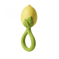 Oli&Carol - Lemon rattle toy - anneau de dentition - caoutchouc naturel