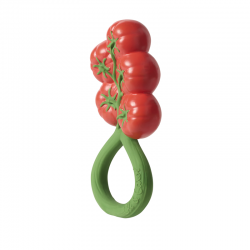 Oli&Carol - Tomato Rattle Toy - Beissring - natürlicher Kautschuk