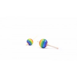 Toupie Lolly Arc-en-ciel Arc-en-ciel - Handmade - Mader Kreiselmanufaktur