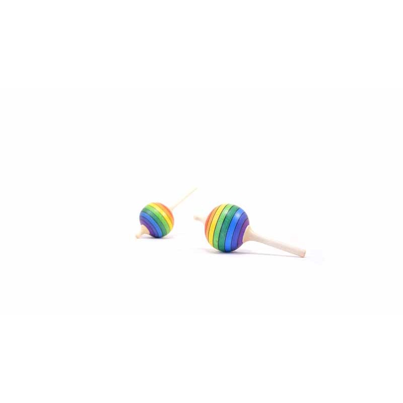 Toupie Lolly Arc-en-ciel Arc-en-ciel - Handmade - Mader Kreiselmanufaktur
