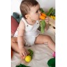 Oli&Carol - Mini Doudou Teether Cathy the Carrot - anneau de dentition - caoutchouc naturel