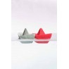 Oli&Carol - Origami boat - Monochrome pink - Jouets pour le bain - Aide pour les dents