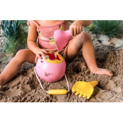 Sandspielzeug Raki pink - Schaufel und Rechen - Quut