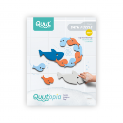 Puzzle de bain requin pour les enfants de 10 mois et plus - Quut