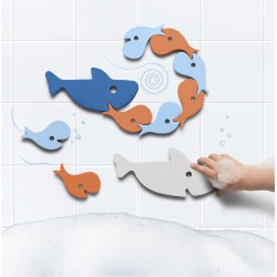 Badepuzzle Haifisch für Kinder ab 10 Monaten - Quut
