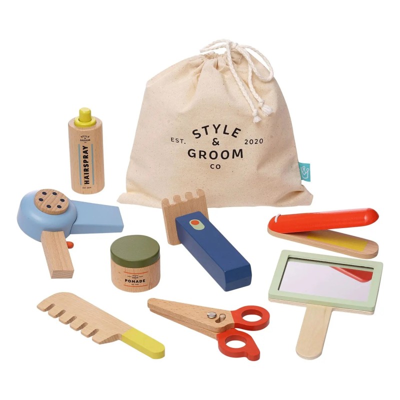 Set de coiffure en bois Style & Groom - pour enfant - Manhatten Toys