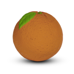 Oli&Carol - Orange educational ball - - anneau de dentition - caoutchouc naturel