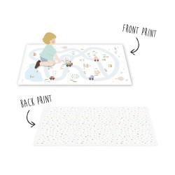 Tapis de jeu Village EEVAA -Tapis Puzzle - Play&Go Puzzlemat village