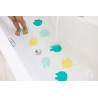 Antidérapant Tapis de bain Grippi Méduse menthe jaune - Quut