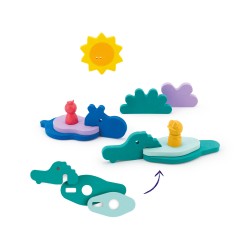 Puzzle de bain jungle un super plaisir pour le bain - Quut