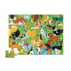 Crocodile Creek - 36 pc Shaped Puzzle Playful Pups - le super puzzle du chien