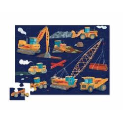 Crocodile Creek - 36 pc Shaped Puzzle Construction Zone - Chantier