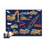 Crocodile Creek -  36 pc Shaped Puzzle Construction Zone - Baustelle