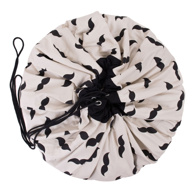 Tapis de jeu & sac à jouets Moustache - Play & Go