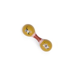 Maracas double ocre en bois - Moulin Roty