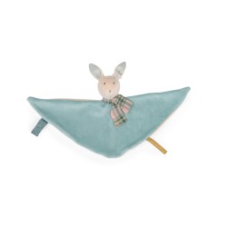 Doudou lapin bleu