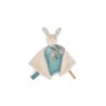 Doudou lapin bleu