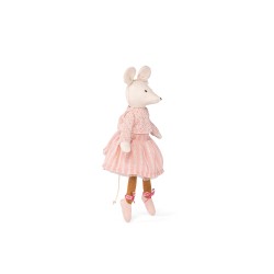 Petite souris en peluche rose - La petite Ecole de danse - Moulin Roty