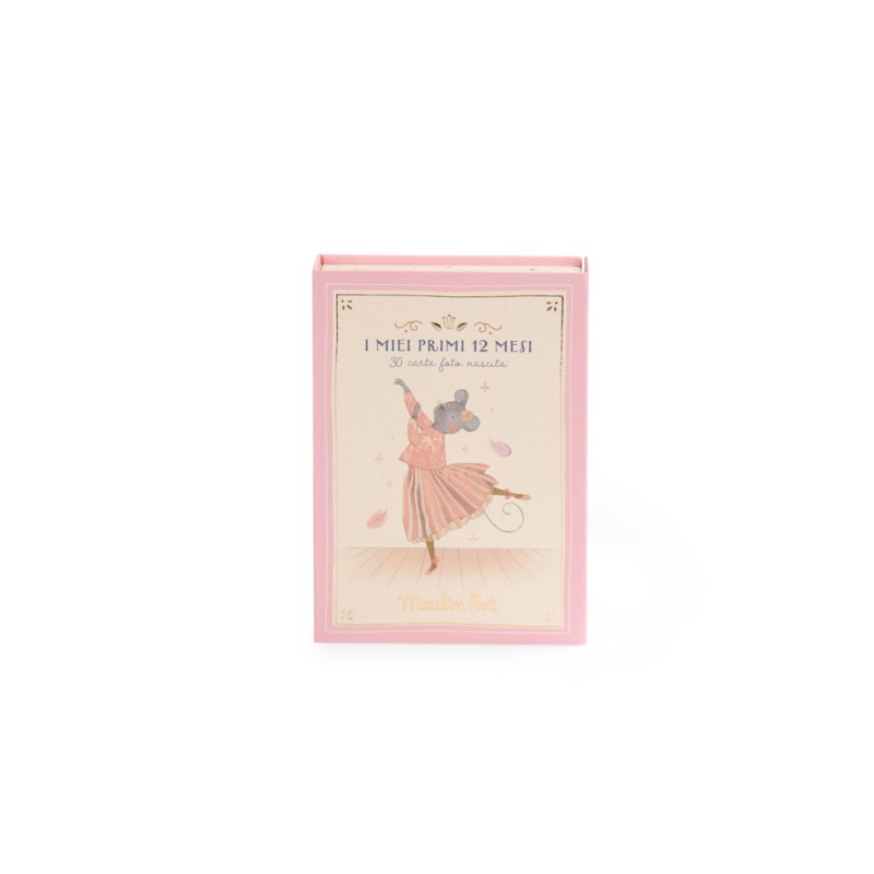 Cartes Mes 12 premiers mois - Cadeau de naissance La petite école de danse - Moulin Roty