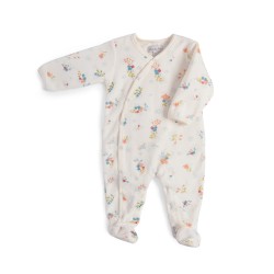 Pyjama Velour blumen 1 Monat - La petite Ecole de danse - Moulin Roty