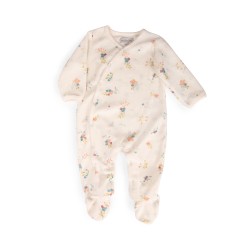 Pyjama 1m velours fleurs