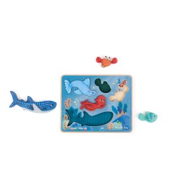 Puzzle sensoriel et jeu d'empilage - Les aventures de Paulie - Moulin Roty