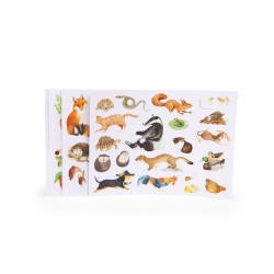 Wiederverwenbare Stickers zum Thema Nature aüf Kinder ab 3 Jahren - Le Jardin - Moulin Roty