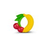 Oli&Carol - Fruit Teething ring - anneau de dentition - caoutchouc naturel - Oli&Carol