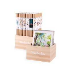 Présentoir bois pour affiches - Moulin Roty