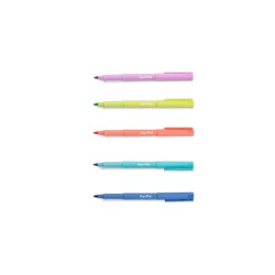 Boîte de 5 crayons pastel pour tapis en silicone - Box of 5 Pastel Markers thin tip - Super Petit