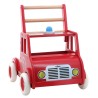 Chariot de marche camion de pompiers en bois rouge à partir de 12 mois - Vilac