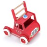 Chariot de marche camion de pompiers en bois rouge à partir de 12 mois - Vilac