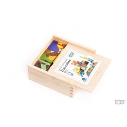 Puzzle de cubes en bois Zoo durable - Bajo