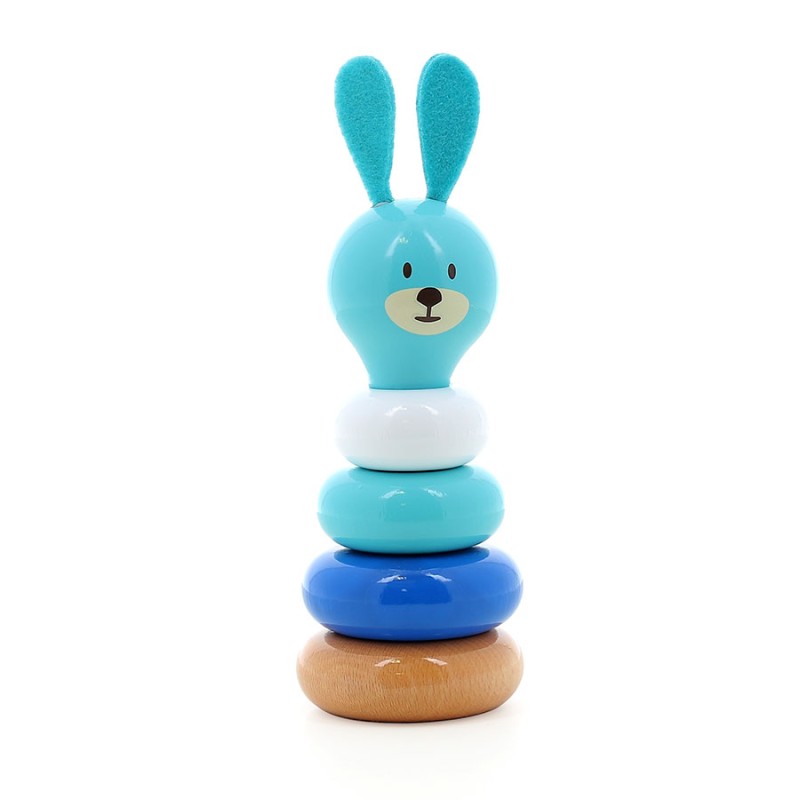 Pyramide d'empilage Lapin en bois pour enfants à partir de 1 an - Vilac