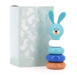 Pyramide d'empilage Lapin en bois pour enfants à partir de 1 an - Vilac