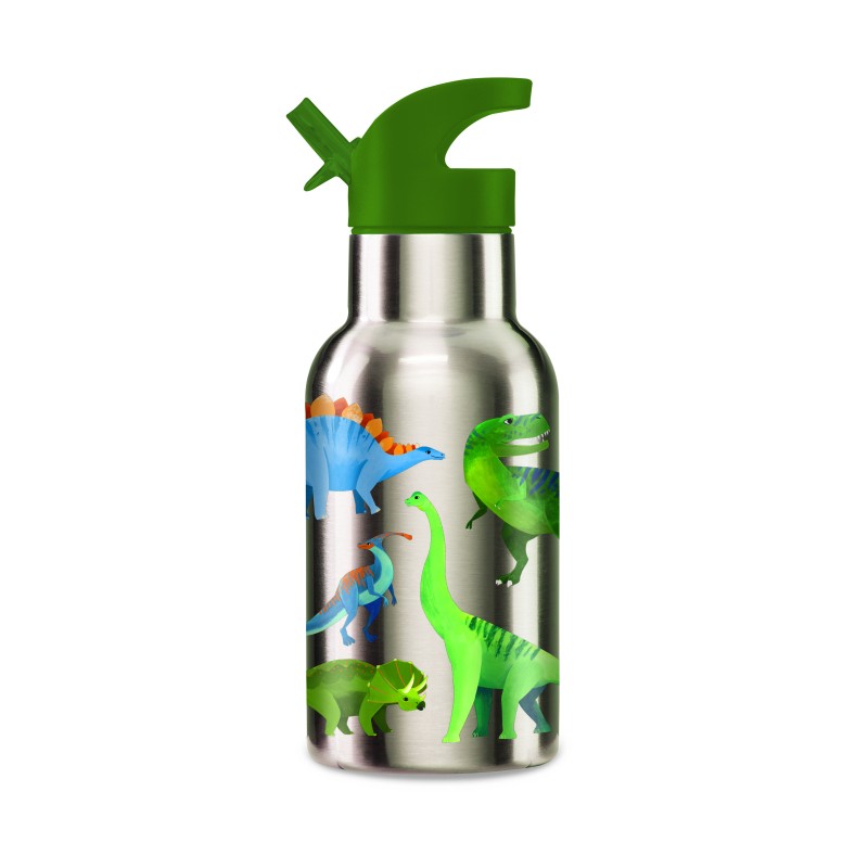 Gourde en inox Dino 400 ml - Crocodile Creek Gourde en inox Dino 400 ml - Crocodile Creek