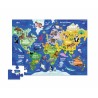 Puzzle Carte du monde dès 3 ans - Crocodile Creek