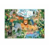 Puzzle amusant avec des animaux - L'aventure du zoo en 24 pièces - Crocodile Creek