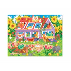 Hühner Haus Puzzle 50 Teile ab 5 Jahren - Crocodile Creek