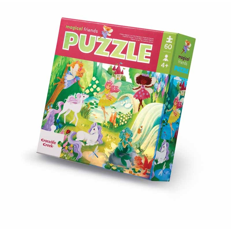Puzzle Foil Amis magiques 60 pièces - Crocodile Creek