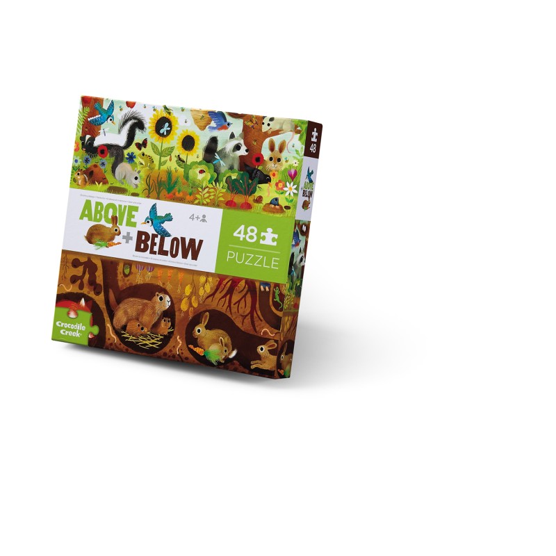 Dessus & Dessous Puzzle Forêt - 48 pièces  - Crocodile Creek