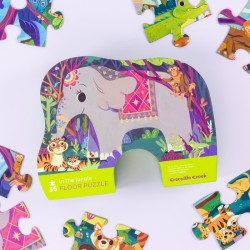 Shaped Puzzle im Dschungel 36 tlg. - Crocodile Creek