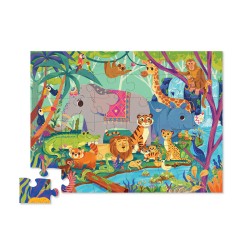 Shaped Puzzle im Dschungel 36 tlg. - Crocodile Creek