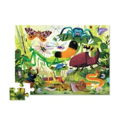 36 pc Shaped Puzzle Backyard Bugs