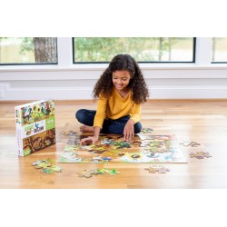 48 pcs Above & Below Puzzle Backyard - Crocodile Creek