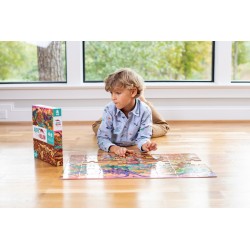 48 pcs Above & Below Puzzle Dinosaur World