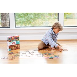 48 pcs Above & Below Puzzle Dinosaur World