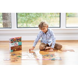 48 pcs Above & Below Puzzle Dinosaur World